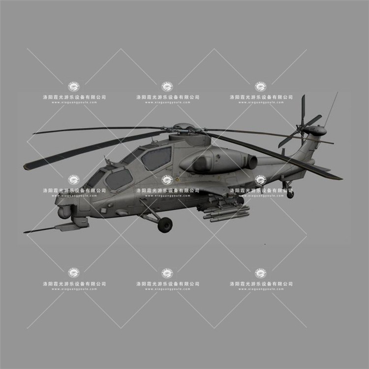 西藏武装直升机3D模型